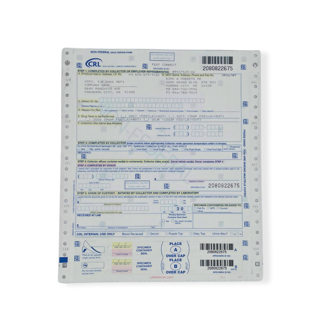 10-Panel Urine Lab Confirmation Mail-In Drug Test